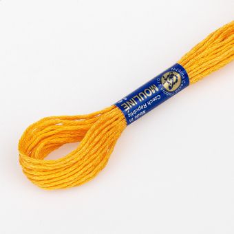 Vyšívací příze MOULINE / MULINKA 2182 zlatobýl světle oranžová, jednobarevná, 2g/8m