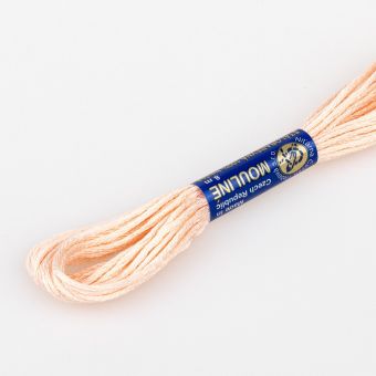 Vyšívací příze MOULINE / MULINKA 2312 krevetová světle oranžová, jednobarevná, 2g/8m