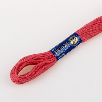 Vyšívací příze MOULINE / MULINKA 3262 temně nachová růžová, jednobarevná, 2g/8m