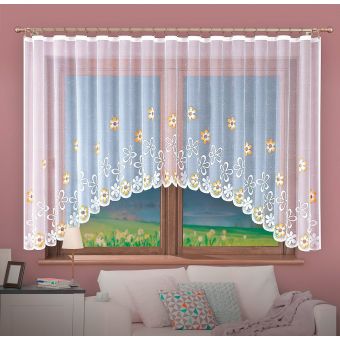 Kusová záclona CHLORIS BÉŽOVÁ vícebarevná, (více rozměrů)