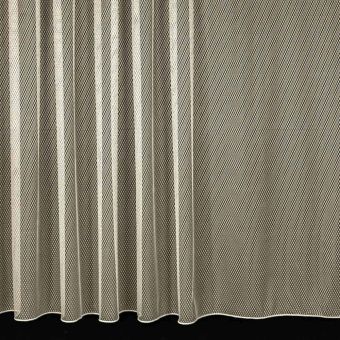 Žakárová záclona BAKLAVA 23/1106 hrubé káro, s olůvkem, smetanová (více výšek, v metráži)
