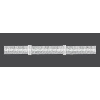 Záclonová řasící páska, stuha 3.25.150.3, jeden sklad, řasení 1:1,5, průhledná, šířka 2,5cm (v metráži)