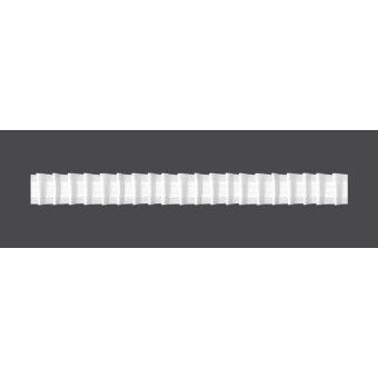 Záclonová řasící páska, stuha F1-150, tužkové sklady, řasení 1:1,5, bílá, šířka 2,5cm (v metráži)