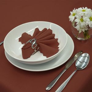 Nešpinivý / teflonový látkový ubrus UNI 0309 REZAVÁ, (více rozměrů)