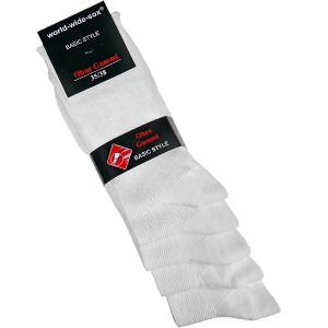 Ponožky zdravotní 12711, bílé, vysoké, bez gumiček, unisex, 5 párů (více velikostí)