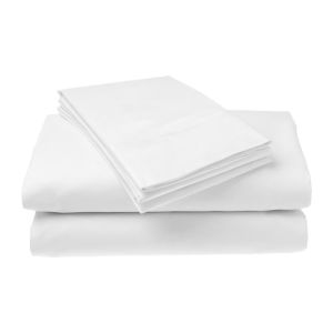 Bavlněné plátěné prostěradlo, plachta 240x280cm, vysrážené, bílé