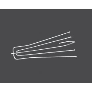 Háček na závěsy, kov, velikost 7x2cm, délka háčku 2,4cm 