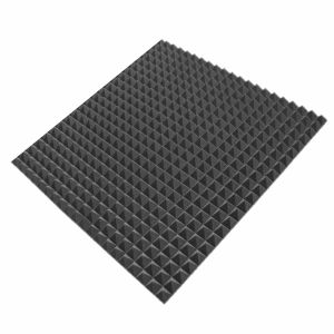 Akustický molitanový panel / protizvuková pěna, jehlany, tmavě šedý, deska 100x100cm (tloušťka 7cm) 