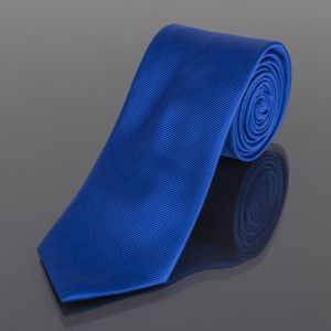 Kravata pánská AMJ jednobarevná KU0016, modrá