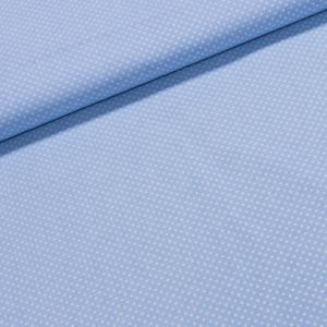 Bavlněné plátno Jolana JO004/09 bílý puntík na světle modré 2 mm, š.150cm (látka v metráži)
