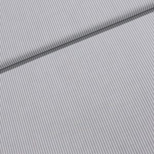 Bavlněné plátno Jolana JO002/07 šedý a bílý proužek 2mm, š.150cm (látka v metráži)