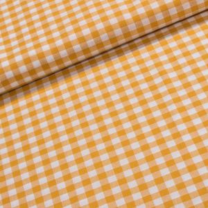 Bavlněný kanafas SOFI 1x1cm žlutý, š.140cm (látka v metráži)