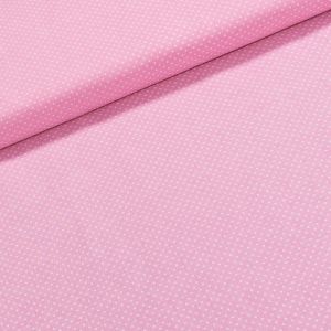 Bavlněné plátno Jolana JO004/10 bílý puntík na růžové 2 mm, š.150cm (látka v metráži)