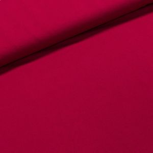 Bavlněný úplet TEPLÁKOVINA SP-GRETA 35 jednobarevná uni tmavě sytě růžová, š.180cm (látka v metráži)