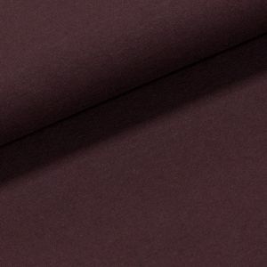 Bavlněný úplet TEPLÁKOVINA SP-GRETA 47, jednobarevná uni hnědá, š.180cm (látka v metráži)