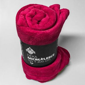 Deka mikrofleece QUENTIN AK-2396 jednobarevná růžová, 150x200cm