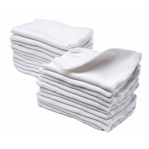 Dětská bavlněná látková plena / osuška TETRA BÍLÁ, 180g/m2, 90x100cm