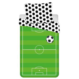 Dětské povlečení FOOTBALL GREEN 02, fototisk, zelené, bavlna hladká, 140x200cm + 70x90cm 