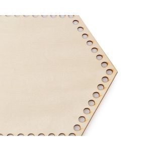 Dno na pletení / výrobu košíků 880001 dřevěné, přírodní světlá, Ø 20 cm