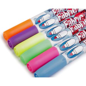 Fixy na textil 750625/3 mix barev, neon, sada 6ks