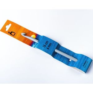 Háček na háčkování PONY, plastový 45663, velikost 6mm, délka 15cm