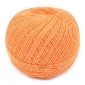Pletací / háčkovací příze SNĚHURKA 225 oranžová, jednobarevná, 30g/200m