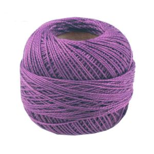 Háčkovací / vyšívací příze PERLOVKA 4442 fialová, jednobarevná, 10g/85m