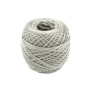 Háčkovací / vyšívací příze PERLOVKA 8122 šedá, jednobarevná, 10g/85m