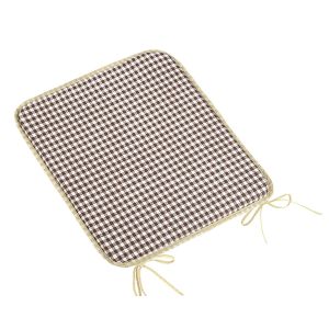 Hladký sedák BERTA 34/608, KOSTIČKA HNĚDÁ, čtverec 40x40cm