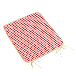 Hladký sedák BERTA 34/609, KOSTIČKA ČERVENÁ, čtverec 40x40cm