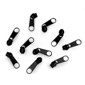 Jezdec ke spirálovému zipu POL 3 mm, 70272/332 černý, kovový, bez aretace / s táhlem