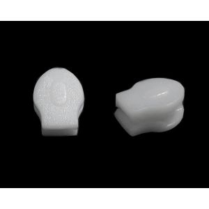 Jezdec ke spirálovému zipu POL 3 mm, 090690 bílý, plastový, bez aretace / bez táhla