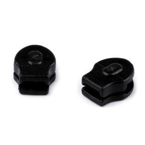 Jezdec ke spirálovému zipu POL 3 mm, 090690 černý, plastový, bez aretace / bez táhla