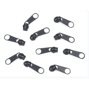 Jezdec ke spirálovému zipu POL 3 mm, 070272/319 ocelový šedý, kovový, bez aretace / s táhlem