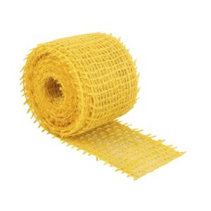 Jutový dekorační pásek ŽLUTÝ 2520/110, šířka 4cm, návin 3m