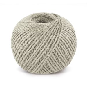 Jutový motouz, špagát PŘÍRODNÍ, BĚLENÝ 2524/015, 200g, průměr 1,75mm, návin 130m