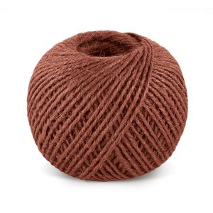 Jutový motouz, špagát ČERVENÝ 2524/290, 200g, průměr 1,75mm, návin 130m