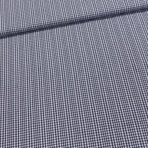 Košilovina bavlněná 4554/02 tmavě modrá kostička s výšivkou, š.145cm (látka v metráži)