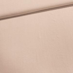 Košilovina polyesterová UNI RIVER 1 kreš, béžová, š.145cm (látka v metráži)