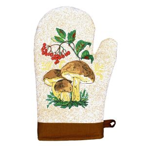 Kuchyňská chňapka HOUBY, hnědá, 28x18cm