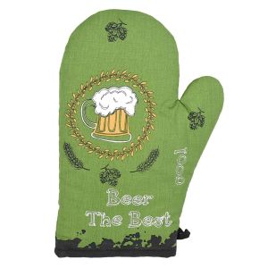 Kuchyňská chňapka PIVO, zelená, 28x18cm