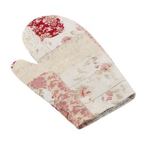 Kuchyňská chňapka EMA 511, PATCHWORK SRDCE RŮŽOVÉ, 28x18cm