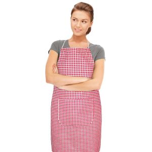 Kuchyňská zástěra BERTA 7750/609, KOSTIČKA ČERVENÁ 67x84cm