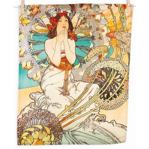 Utěrky ALFONS MUCHA MONACO, béžové, 2 kusy 50x64cm