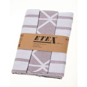 Kuchyňské utěrky EGYPTSKÁ BAVLNA U02 DICE, béžová, 3 kusy, 50x70cm