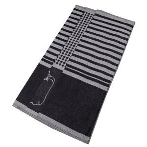 Kuchyňské utěrky EGYPTSKÁ BAVLNA U02 PAPRIKA, černá, 3 kusy, 50x70cm