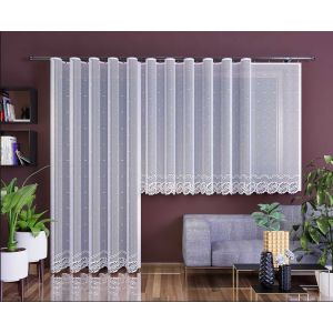 Kusová záclona AURELIA jednobarevná bílá, (více rozměrů)