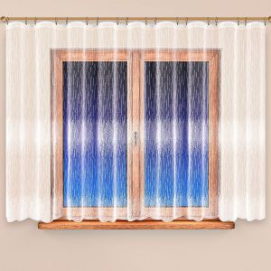 Kusová záclona BERGITA jednobarevná bílá, (více rozměrů)