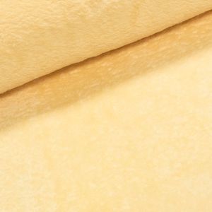 Mikroplyš / coral fleece 321 jednobarevná světle žlutá, š.160cm (látka v metráži)