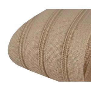 Nekonečný zip spirálový POL 050716/309 hnědý přírodní, šířka 3 mm (v metráži)